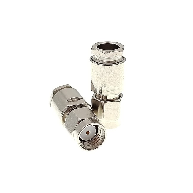 ВЧ-разъём RP-SMA(male) прижимной под кабель RG-58