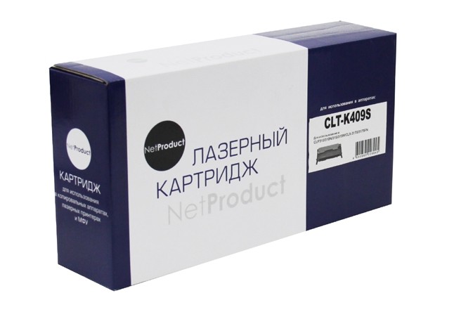 Тонер-картридж NetProduct (N-CLT-K409S) для Samsung CLP-310/315/CLX-3170fn/3175, Bk, 1,5K Тонер-картридж NetProduct (N-CLT-K409S) для Samsung CLP-310/315/CLX-3170fn/3175, Bk, 1,5K