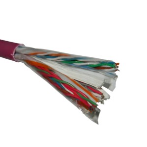 Кабель NETKO UTP10 cat.5e, , 0,5мм, нг(А)-HF FR-LSZH - малодымный, не содержащий галогенов, фиолетовый 200м