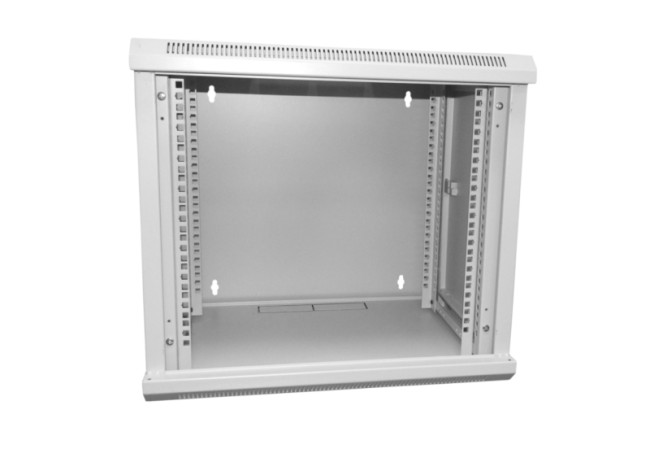 Шкаф настенный 06 WM 6606.900 БЕЗ ДВЕРИ (600х600х368), серый, собранный Netko