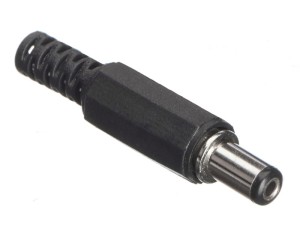 Штекер питания DC 5,5/2,1, длина 9мм, прямой, черный, NETKO Optima 20шт