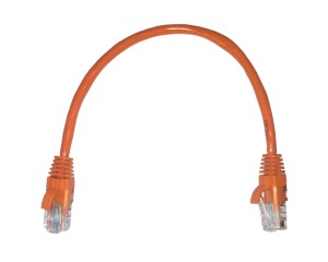 Патч-корд UTP4 cat 5e, ВС, LSZH, оранжевый, литой коннектор NETKO Optima 10 шт