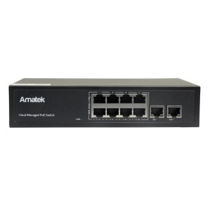 AN-SW10P8 - 10-портовый 100/1000 Мбит/с коммутатор с HiPoE до 120Вт с настройкой через облачный сервис