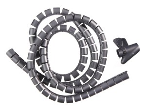 Органайзер  для проводов с инструментом для укладки, ID-25mm,  2м, пластик, серый NETKO Optima