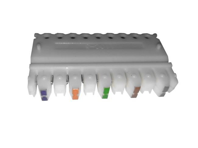 Блок соединителей типа 110 на 5 пар NETKO Optima SB 20шт Блок соединителей типа 110 на 5 пар NETKO Optima SB 20шт