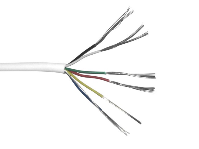 Кабель сигнальный, неэкранированный 6*0.22мм2 (7*0.2мм) 10м, луженый омедненный алюминий, пластиковая катушка, белый NETKO Optima Кабель сигнальный, неэкранированный 6*0.22мм2 (7*0.2мм) 10м, луженый омедненный алюминий, пластиковая катушка, белый NETKO Optima