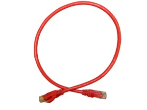 Патч-корд UTP4 cat.6a, литой коннектор, красный, Netko CKC