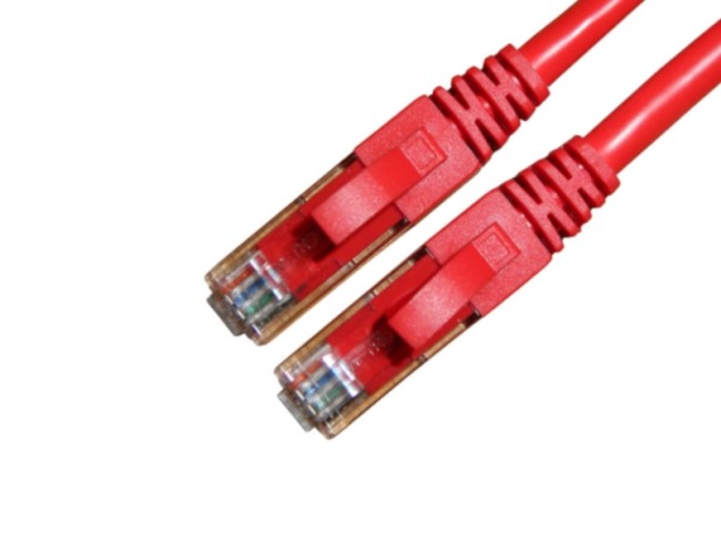 Патч-корд UTP4 cat.6a, литой коннектор, красный, Netko CKC Патч-корд UTP4 cat.6a, литой коннектор, красный, Netko CKC