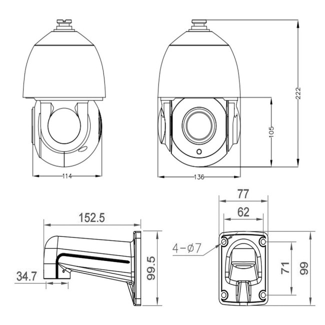 AC-I510PTZT - уличная высокоскоростная поворотная IP камера 5Мп AC-I510PTZT - уличная высокоскоростная поворотная IP камера 5Мп