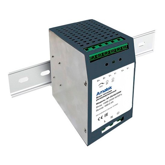 AP-DU48/3DIN - блок питания 48В / 5А / 270Вт резервированный, стабилизированный AP-DU48/3DIN - блок питания 48В / 5А / 270Вт резервированный, стабилизированный