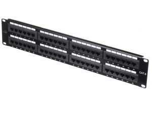 Патч-панель UTP, 19, 48 портов RJ45, cat.6, 2U, Dual Type, NETKO Expert CKC