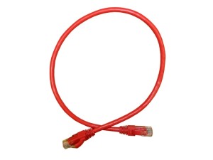 Патч-корд UTP4 cat.6a, литой коннектор, красный, Netko CKC