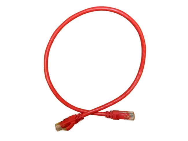 Патч-корд UTP4 cat.6a, литой коннектор, красный, Netko CKC Патч-корд UTP4 cat.6a, литой коннектор, красный, Netko CKC