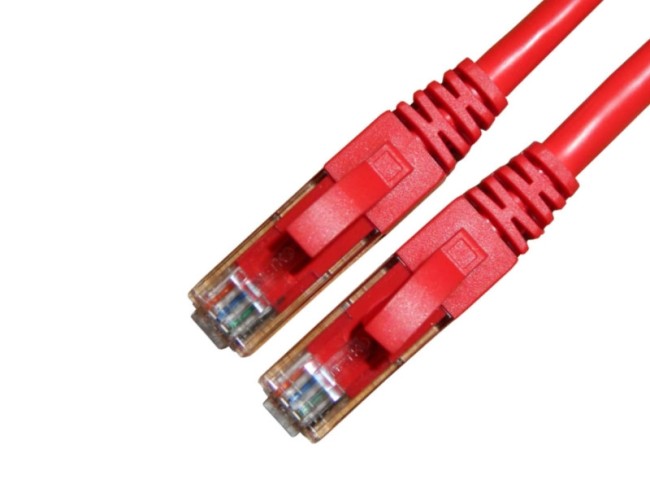 Патч-корд UTP4 cat.6a, литой коннектор, красный, Netko CKC Патч-корд UTP4 cat.6a, литой коннектор, красный, Netko CKC