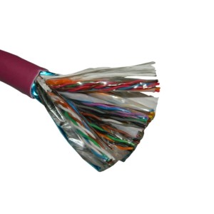 Кабель NETKO FTP25 cat.5e, , 0,5мм, нг(А)-HF FR-LSZH - малодымный, не содержащий галогенов, фиолетовый 5м