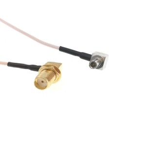 Адаптер для модема (пигтейл) TS9-SMA(female)угловой кабель RG178 20см. комплект 10 шт