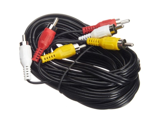 Шнур аудио-видео: 3RCA-3RCA ( длина 5 м, литой), NETKO Optima Шнур аудио-видео: 3RCA-3RCA ( длина 5 м, литой), NETKO Optima