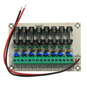 AP-OD8 fb - разветвитель питания 1-8  с защитой на 12В / 8А