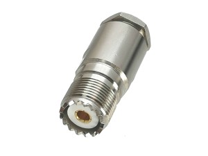ВЧ-разъём UHF(female) SO239 прижимной под кабель 8D-FB комплект 10 шт