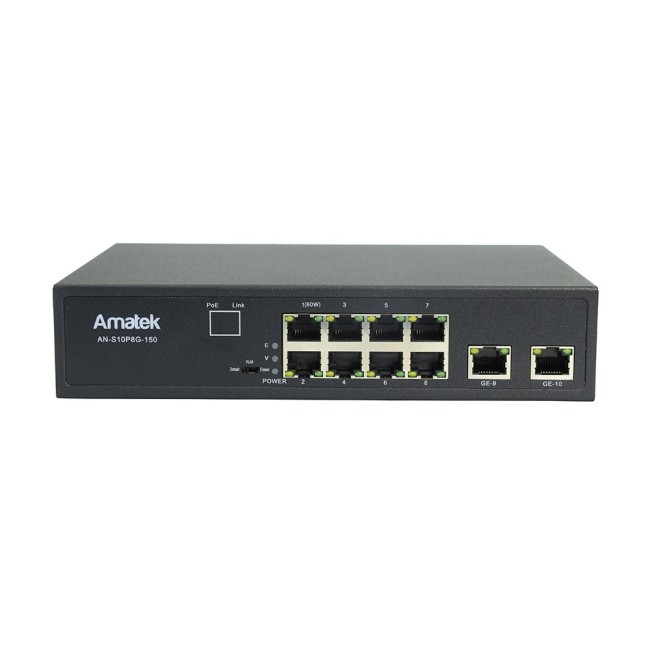 AN-S10P8G-150 - 10-портовый 100/1000 Мбит/с коммутатор с HiPoE до 150Вт