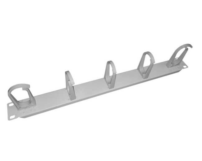 Кабельный органайзер 19, 1U, металлический, 5 пласт. колец (2 поворотных), серый SB (ан 52368) Кабельный органайзер 19, 1U, металлический, 5 пласт. колец (2 поворотных), серый SB (ан 52368)