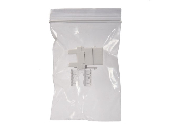 Модуль Keystone неэкранированный, RJ45, cat.6, 180°, под инструмент, белый, для патч-панели 5шт