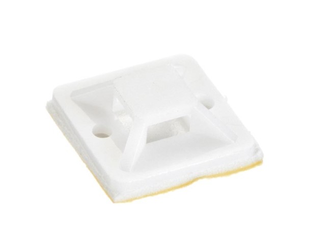 Площадка самоклеющаяся для крепления стяжек 20мм*20мм (для стяжек шириной 5мм), NETKO Optima (упак.100 шт) SB Площадка самоклеющаяся для крепления стяжек 20мм*20мм (для стяжек шириной 5мм), NETKO Optima (упак.100 шт) SB