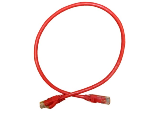 Патч-корд UTP4 cat.6, литой коннектор, красный, Netko CKC Патч-корд UTP4 cat.6, литой коннектор, красный, Netko CKC