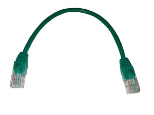 Патч-корд UTP4 cat 5e, ВС, LSZH, зеленый, литой коннектор NETKO Optima 10 шт