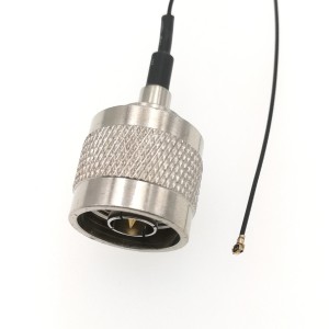 Адаптер для модема (пигтейл) IPEX4(MHF4)-N(male) кабель RF0,81 30см. комплект 5 шт
