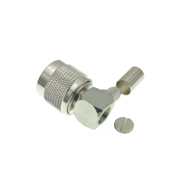 ВЧ-разъём UHF(male) PL259 угловой обжимной под кабель 5D-FB комплект 5 шт