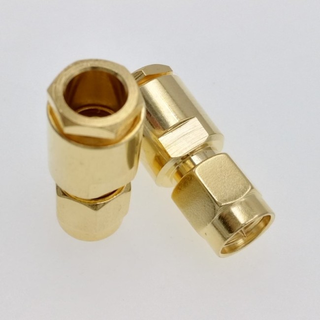 ВЧ-разъём SMA(male) прижимной под кабель RG-58 комплект 5 шт