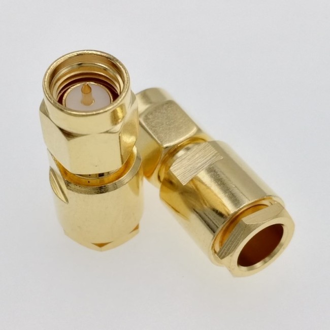 ВЧ-разъём SMA(male) прижимной под кабель RG-58 комплект 5 шт