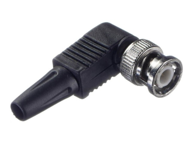 Коннектор BNC-7101B угловой, пластик, медь NETKO Optima 50 шт