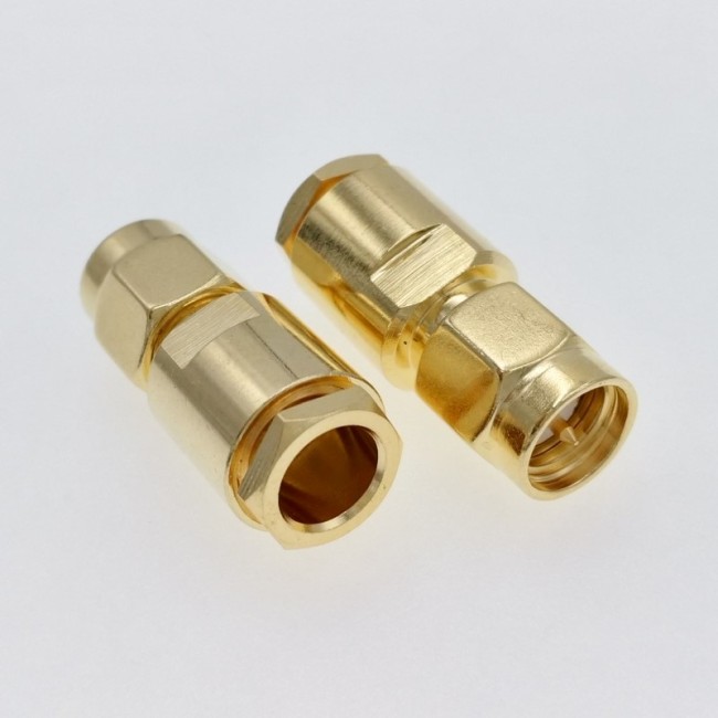 ВЧ-разъём SMA(male) прижимной под кабель RG-58 комплект 10 шт