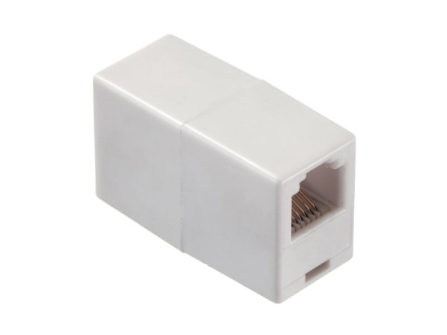 Соединительный модуль RJ12(6p6c) на RJ12 / белый, Netko