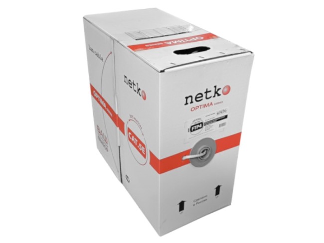 Кабель FTP4 cat.5е, одножильный, экранированный, Cu, Проходит Fluke тест, серый, NETKO Optima Silver 3м Кабель FTP4 cat.5е, одножильный, экранированный, Cu, Проходит Fluke тест, серый, NETKO Optima Silver 3м