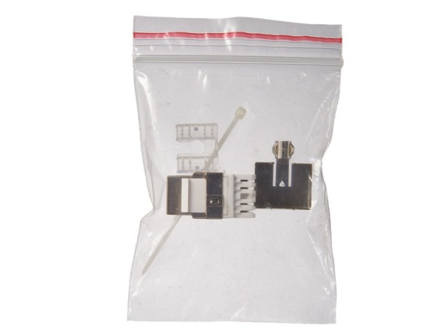 Модуль Keystone экранированный, RJ45, cat.5е, 180°, под инструмент, металлик Модуль Keystone экранированный, RJ45, cat.5е, 180°, под инструмент, металлик