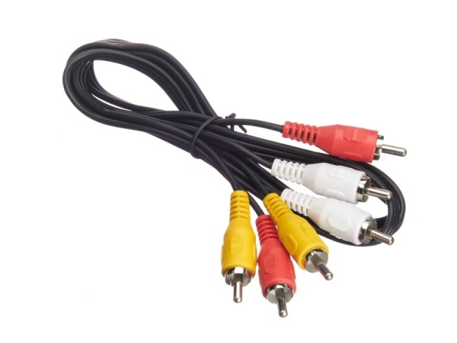 Шнур аудио-видео: 3RCA-3RCA ( длина 1.2 м, литой), NETKO Optima Шнур аудио-видео: 3RCA-3RCA ( длина 1.2 м, литой), NETKO Optima