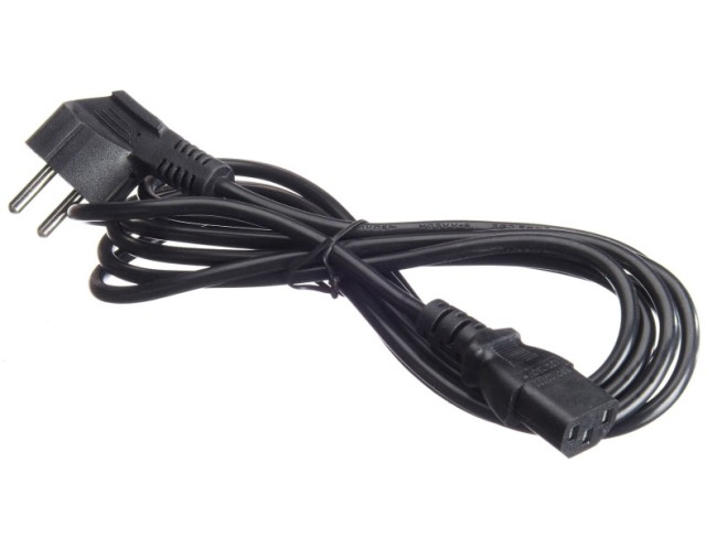 Кабель питания (евровилка - штекер IEC C13) 3*0,5мм2, 3м, черный, NETKO Optima Кабель питания (евровилка - штекер IEC C13) 3*0,5мм2, 3м, черный, NETKO Optima