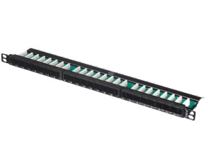 Патч-панель UTP, 19, 24 порта RJ45, cat.6, 0,5U, Dual Type, NETKO Expert CKC