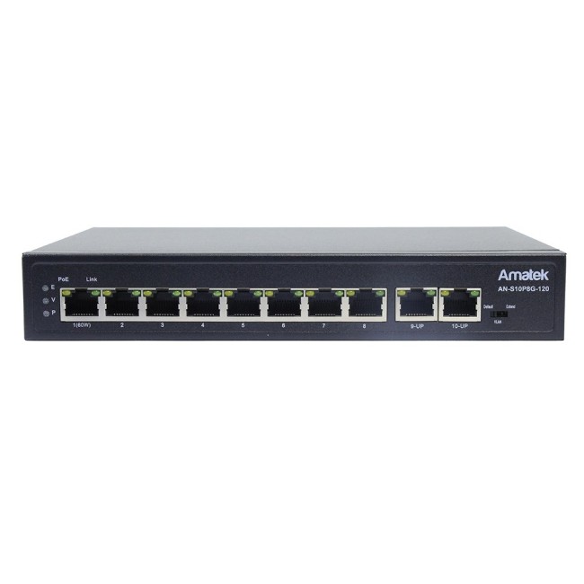 AN-S10P8G-120 - 10-портовый 100/1000 Мбит/с коммутатор с HiPoE до 120Вт