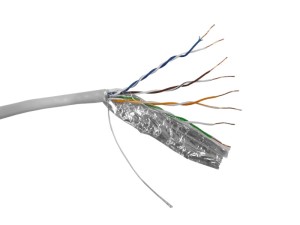 Кабель FTP4 cat.5е, одножильный, экранированный, Cu, Проходит Fluke тест, серый, NETKO Optima Silver 5м Кабель FTP4 cat.5е, одножильный, экранированный, Cu, Проходит Fluke тест, серый, NETKO Optima Silver 5м