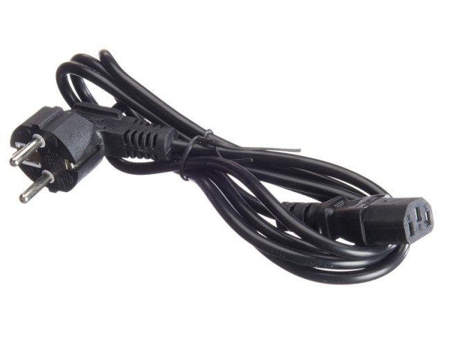 Кабель питания (евровилка - штекер IEC C13) 3*0,5мм2, 1,8м, черный, NETKO Optima Кабель питания (евровилка - штекер IEC C13) 3*0,5мм2, 1,8м, черный, NETKO Optima