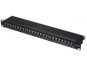 Патч-панель FTP, 19, 24 порта RJ45, cat.6, 1U, Dual Type, NETKO Expert CKC
