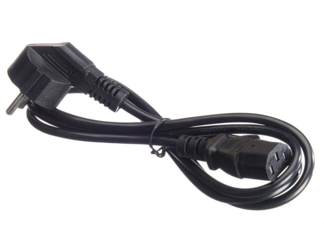 Кабель питания (евровилка - штекер IEC C13) 3*0,5мм2, 1,5 м, черный, NETKO Optima Кабель питания (евровилка - штекер IEC C13) 3*0,5мм2, 1,5 м, черный, NETKO Optima