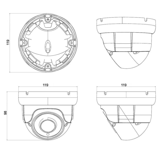 AC-IDV503VA - купольная IP видеокамера 5Мп AC-IDV503VA - купольная IP видеокамера 5Мп