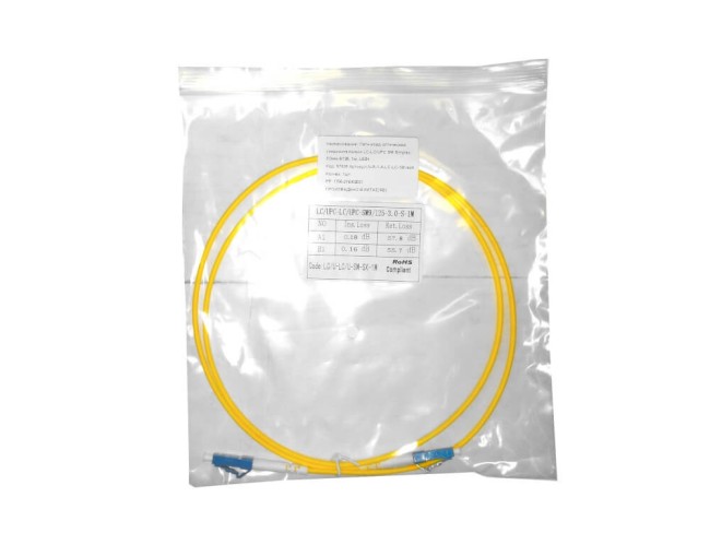 Патч-корд оптический соединительный LC-LC/UPC SM Simplex 3.0мм 9/125, LSZH 10 шт Патч-корд оптический соединительный LC-LC/UPC SM Simplex 3.0мм 9/125, LSZH 10 шт