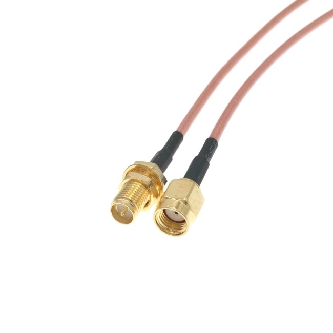 Адаптер для модема (пигтейл) RP-SMA(male)-RP-SMA(female) кабель RG316 15см. комплект 5 шт