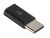 Переходник штекер Type-C - гнездо micro USB, Netko, черный